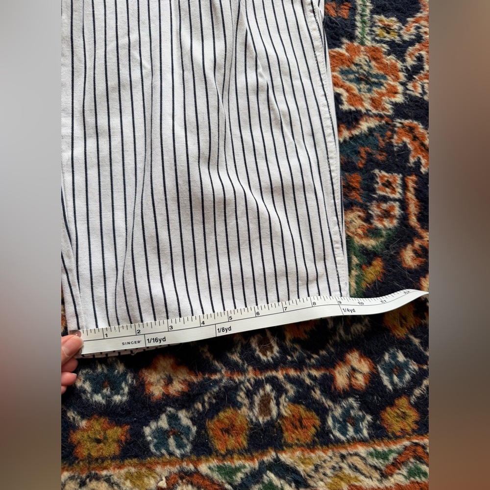 UO Mack Striped Pleated High-Waisted Trouser Pant - Picture 14 of 15